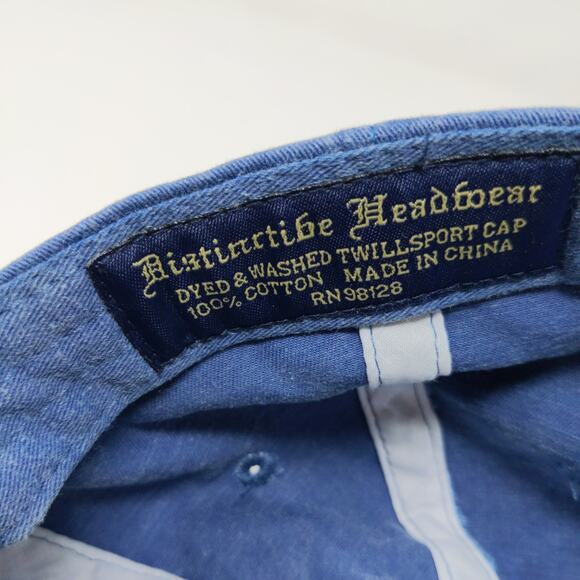 Distinctive Headwear Men's Florida Twill Strapback Hat Embroidered Shark Blue - Picture 11 of 11